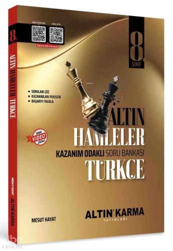 8 Sınıf Türkçe Altın Etkinlikli Kazanım Soru Bankası Mentör Serisi