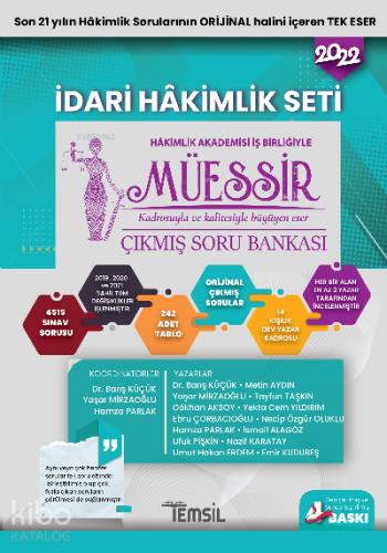 2021 Müessir Çıkmış Soru Bankası Adli Hakimlik Seti