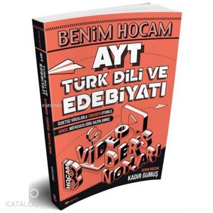 Benim Hocam Yayınları AYT Türk Dili ve Edebiyatı Video Ders Notları Benim Hocam