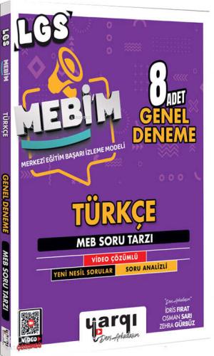 8 Sınıf LGS MEBİM Türkçe 8 Adet Genel Deneme