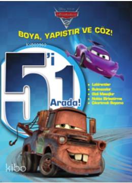 Disney Arabalar 5 i 1 Arada Boya Yapıştır Çöz