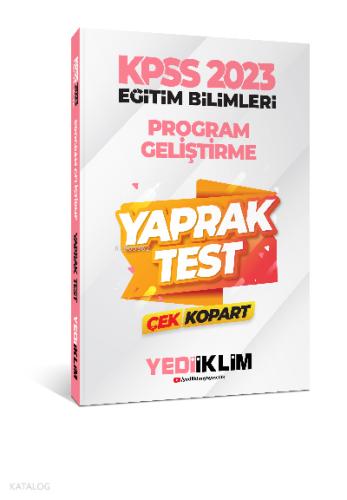 Yediiklim 2023 KPSS Eğitim Bilimleri Gelişim Psikolojisi Çek Kopart Yaprak Test Komisyon