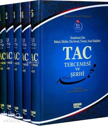 Tac Tercemesi ve Şerhi 5 Cilt Şamua Mansur Ali Nasıf El Hüseyni