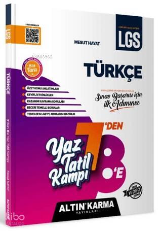 Türkçe Yaz Tatil Kampı LGS 7 8 Sınıf Hazırlık