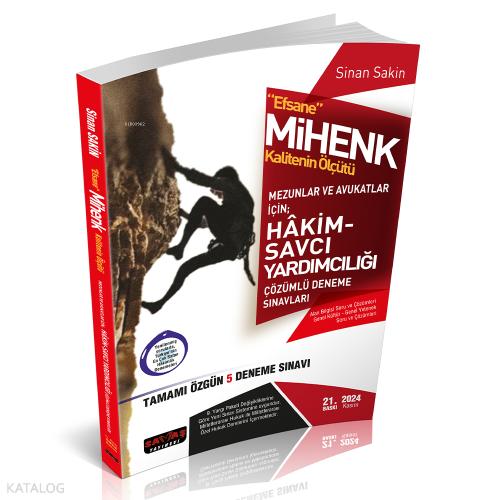Efsane MİHENK Hakim Savcı Yardımcılığı 5 Deneme Kasım 2024