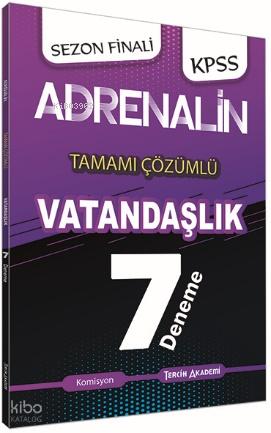 KPSS Adrenalin Vatandaşlık Tamamı Çözümlü Soru Bankası