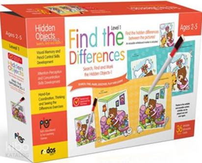 Find the Differences 1 Level 1 Search Find and Mark the Hidden Objects 1 Ages 2 5