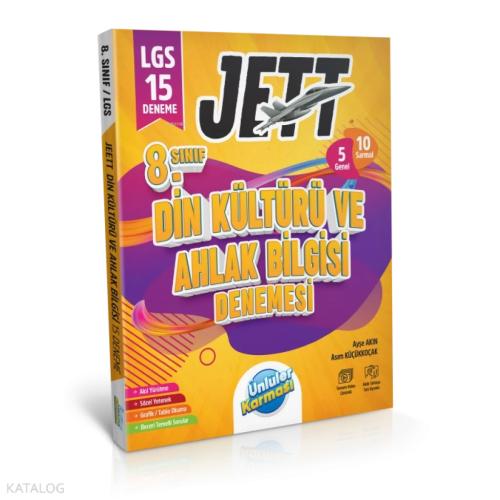 8 Sınıf LGS Jett Din Kül Ve Ahlak Bilgisi Etkinlikli Soru Bankası