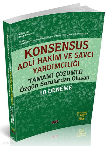 KONSENSUS Hakim ve Savcı Yardımcılığı 10 Deneme