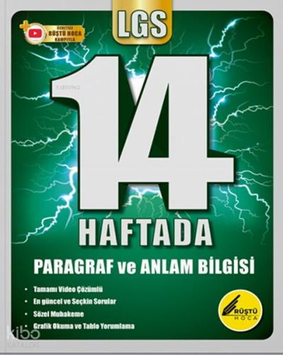 Rüştü Hoca 8 Sınıf LGS 14 Haftada Paragraf ve Anlam Bilgisi
