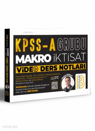 2026 KPSS A Grubu Makro İktisat Video Ders Notları