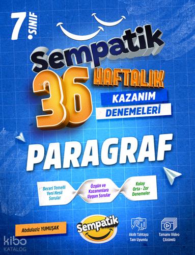 7 Sınıf Paragraf 36 Haftalık Kazanım Denemeleri