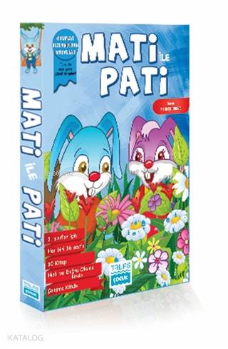 Talas Yayınları Mati İle Pati Serisi İlkokul 1 Sınıflar İçin 10 Kitap Takım