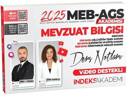 İndeks Akademi 2025 MEB AGS Mevzuat Bilgisi Video Ders Notları