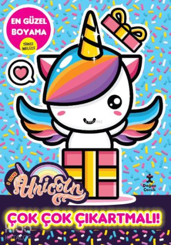 I Love Unicorn En Güzel Boyama Çok Çok Çıkartmalı