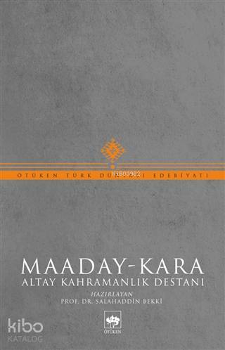 Ötüken Kitap Maaday Kara