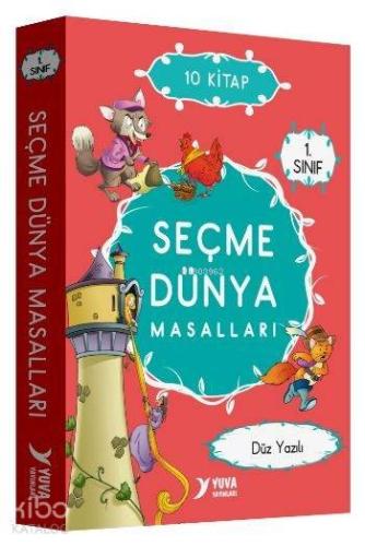 1 Sınıf Seçme Dünya Masalları Düz Yazılı 10 Kitap