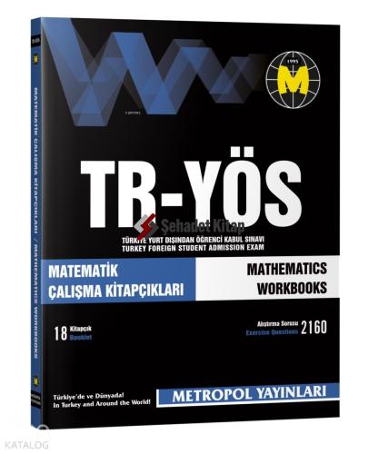 TR YÖS Matematik Çalışma Kitapçıkları 18 Kitapçık
