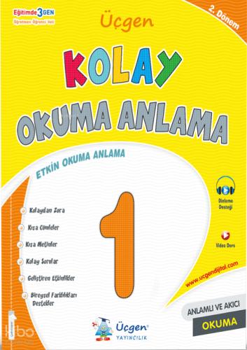 Üçgen Akademi 1 Sınıf Kolay Okuma Anlama 2 Döneme Ön Hazırlık