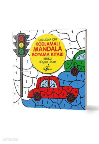 Renkli Düşler Diyarı Çocuklar İçin Kodlamalı Mandala Boyama Kitabı