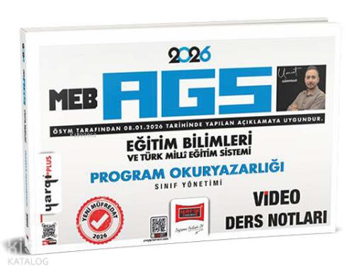 2026 MEB AGS Eğitim Bilimleri ve Türk Milli Eğitim Sistemi Program Okuryazarlığı Sınıf Yönetimi Video Ders Notları