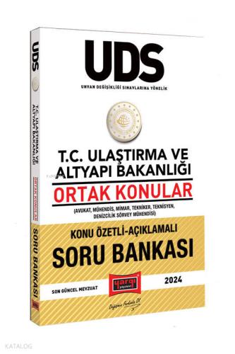 Yargı Yayınları 2024 UDS T C Ulaştırma ve Altyapı Bakanlığı Ortak Konular Konu Özetli Açıklamalı Soru Bankası