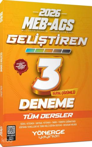 2026 MEB AGS Tüm Dersler Hızlandıran 3 Deneme Çözümlü