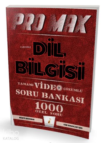Promax Dil Bilgisi Tamamı Video Çözümlü Soru Bankası