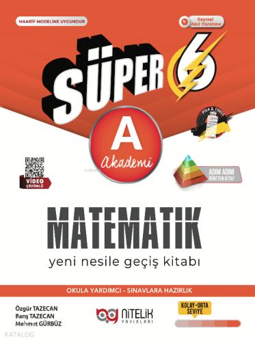 6 Sınıf Süper Matematik Yeni Nesil Geçiş Kitabı