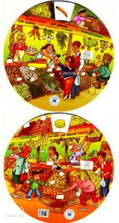 Kelime Çarkı Meyveler ve Sebzeler İngilizce İspanyolca Almanca Fransızca İtalyanca Multilingual Vocabulary Wheels Fruit and Vegetables