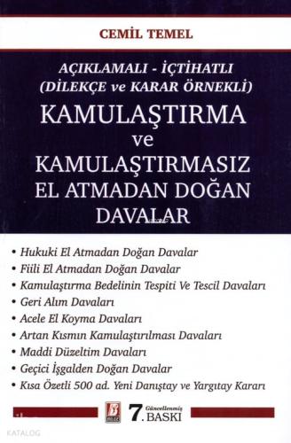 Kamulaştırma ve Kamulaştırmasız El Atmadan Doğan Davalar