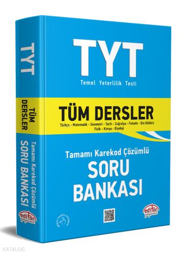 TYT Tüm Dersler Soru Bankası Tamamı Karekod Çözümlü