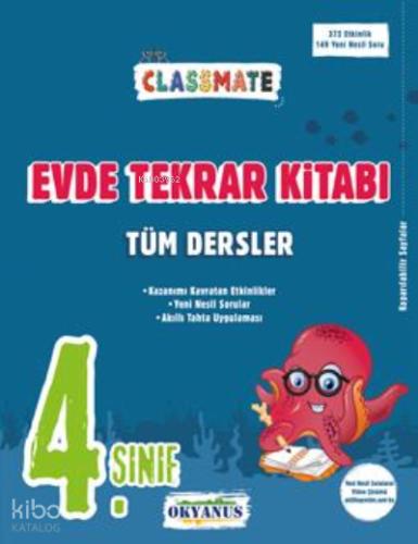 4 Sınıf Classmate Tüm Dersler Evde Tekrar Kitabı