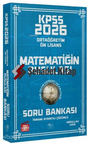 2026 KPSS Lise Ortaöğretim Ön Lisans Matematik Matematiğin Pusulası Soru Bankası Çözümlü