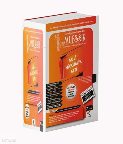 Müessir Adli Hakimlik HMGS Çıkmış Soru Bankası Set