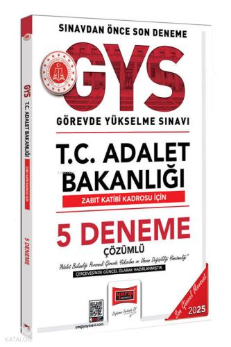 2025 GYS Adalet Bakanlığı Zabıt Katibi 5 Deneme
