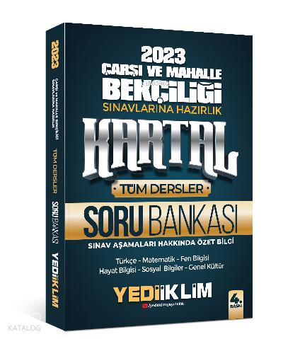 Yediiklim Yayınları 2023 Çarşı ve Mahalle Bekçiliği Sınavlarına Hazırlık Kartal Soru Bankası