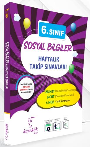 6 Sınıf Sosyal Bilgiler Haftalık Takip Sınavları
