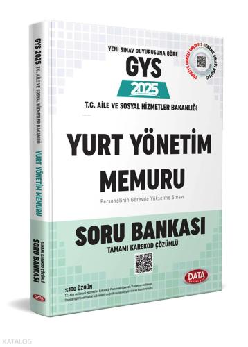 Data Yayınları 2025 T C Aile ve Sosyal Hizmetler Bakanlığı Yurt Yönetim Memuru GYS Konu Anlatımlı