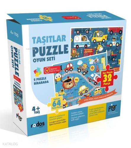 Taşıtlar Puzzle Oyun Seti 4 Yaş