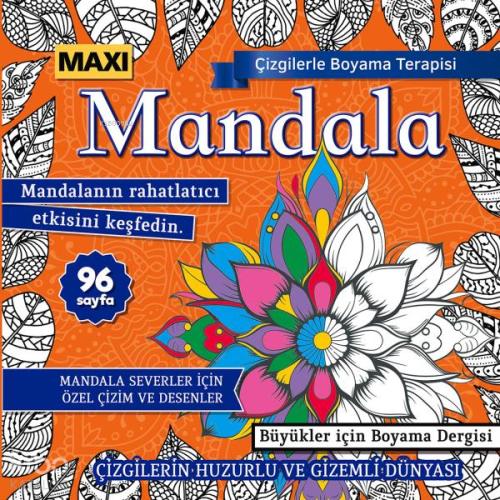 Maxi Mandala Çizgilerle Boyama Terapisi 9