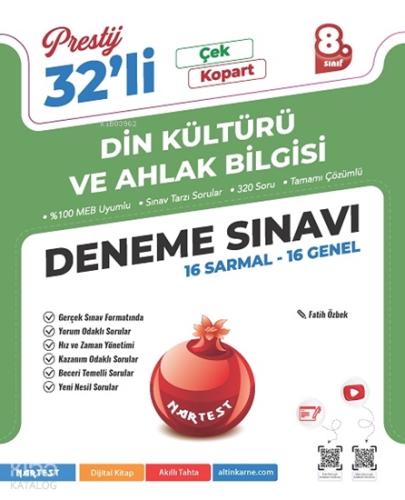 Nartest 8 Sınıf Prestij Din Kültürü ve Ahlak Bilgisi 32 Deneme Sınavı