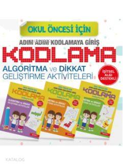 Okul Öncesi Adım Adım Kodlamaya Giriş 3 Kitap Yazı Tahtası