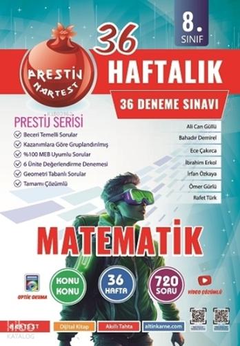 8 Sınıf LGS 36 Haftalık Matematik Denemeleri