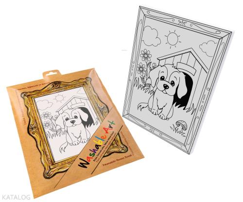 Akademi Çocuk Funny Mat Washable Art Köpek