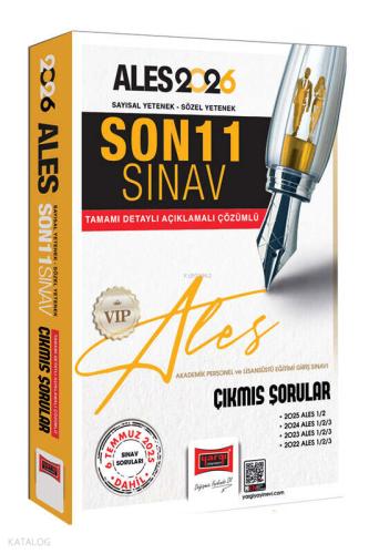 Yargı Yayınları 2026 ALES VİP Sayısal Sözel Yetenek Son 11 Sınav Çıkmış Sorular 6 Temmuz Dahil