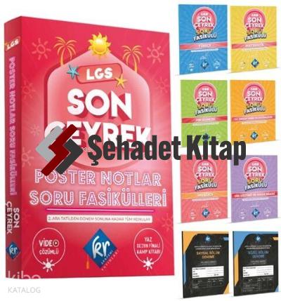 8 Sınıf LGS Son Çeyrek Poster Notlar Soru Fasikülleri 4 Çeyrek