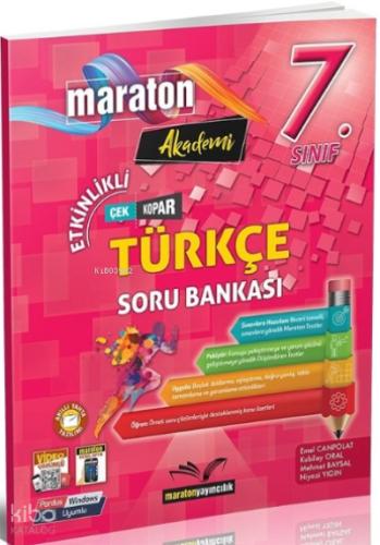 Maraton Yayıncılık Maraton Akademi 7 Sınıf Etkinlikli Türkçe Soru Bankası