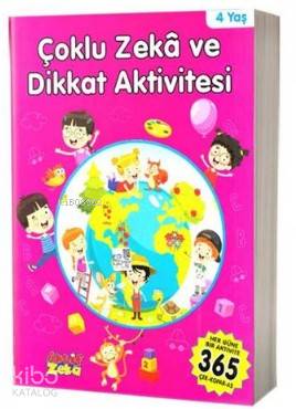 4 Yaş Çoklu Zeka ve Dikkat Aktivitesi Pembe Kitap