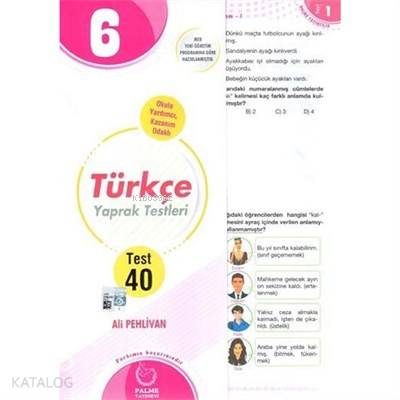 7 Sınıf Türkçe Yaprak Testleri